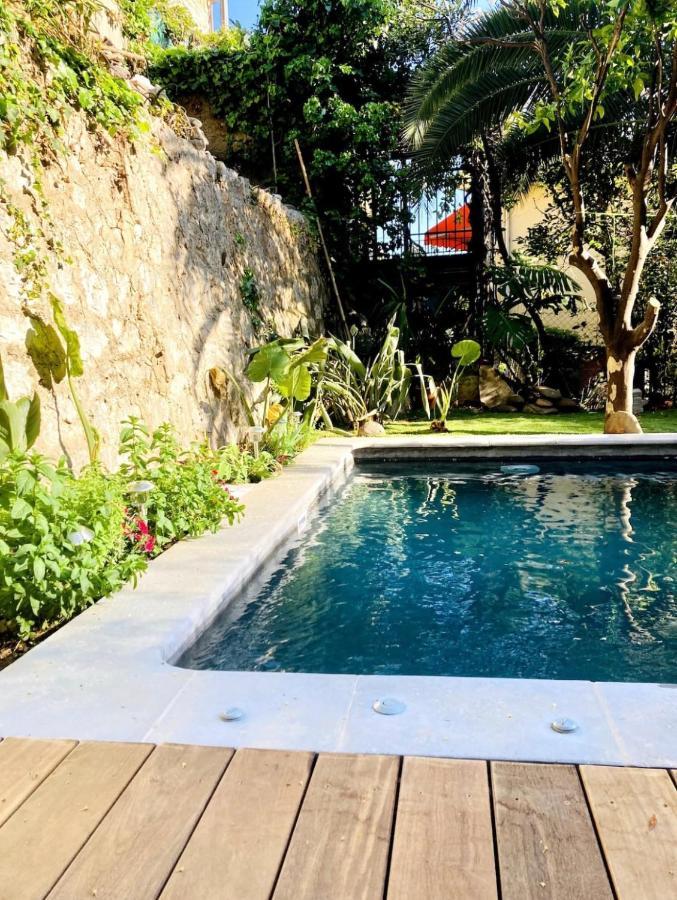 Appartement Lumineux Avec Terrasse Jardin Et Acces Piscine Villefranche-sur-Mer Eksteriør billede
